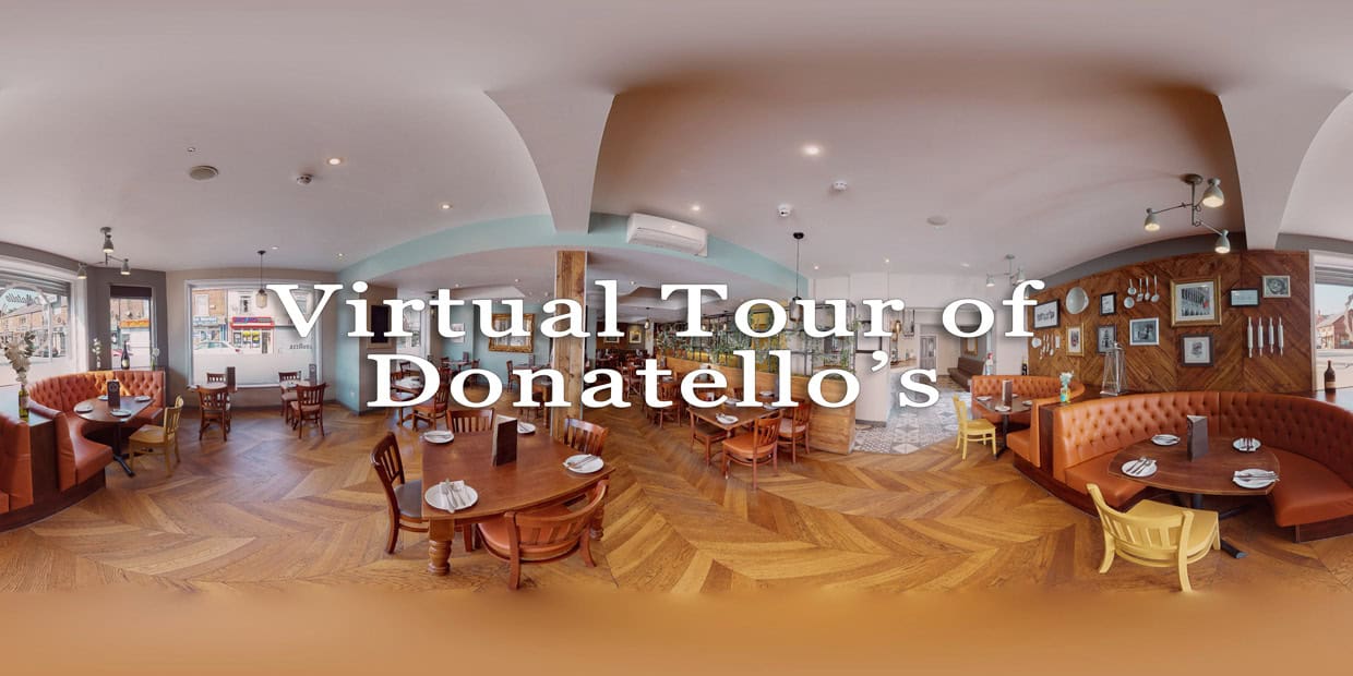 360 Virtual Tour of Donatello's Restaurant in Warrington - Go Virtual 360